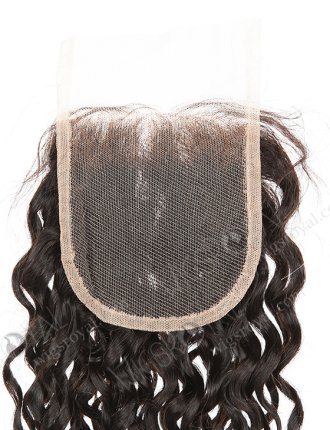 In Stock Indian Remy Hair 20" Loose Pixie Curl Natural Color Top Closure STC-394