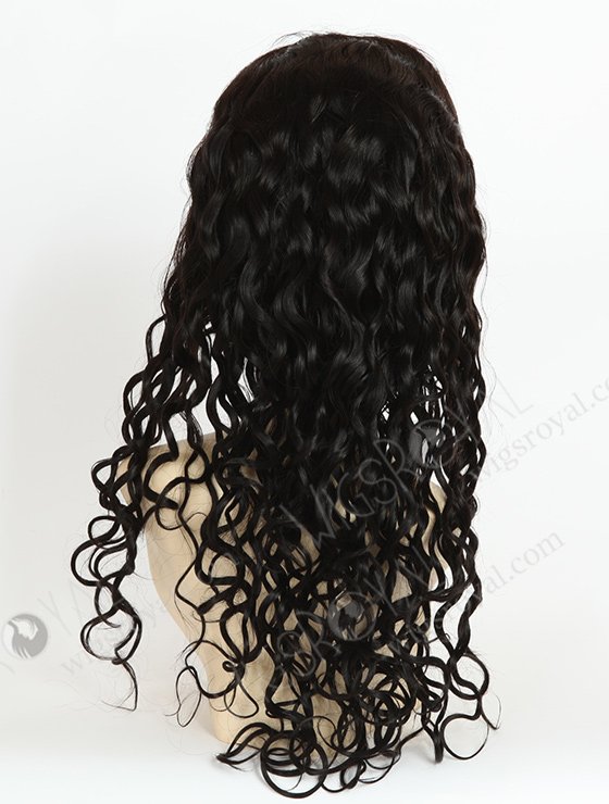 In Stock Indian Remy Hair 22" Very Wavy 25mm 1b# Color Full Lace Wig FLW-01674-7759