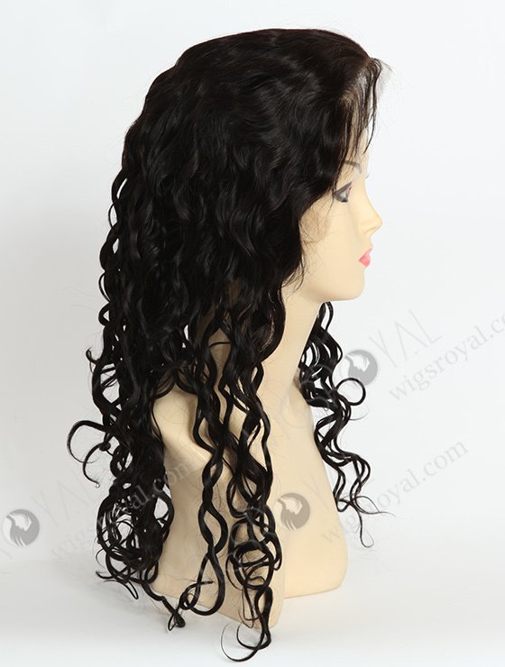 In Stock Indian Remy Hair 22" Very Wavy 25mm 1b# Color Full Lace Wig FLW-01674-7757