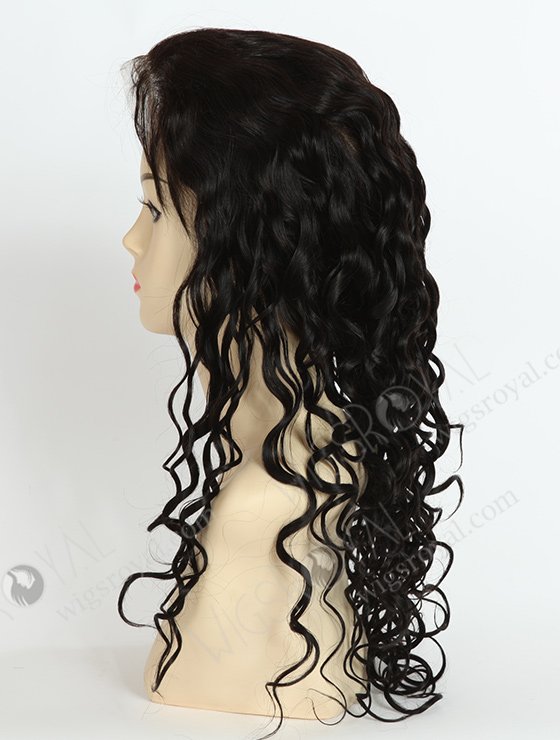 In Stock Indian Remy Hair 22" Very Wavy 25mm 1b# Color Full Lace Wig FLW-01674-7758