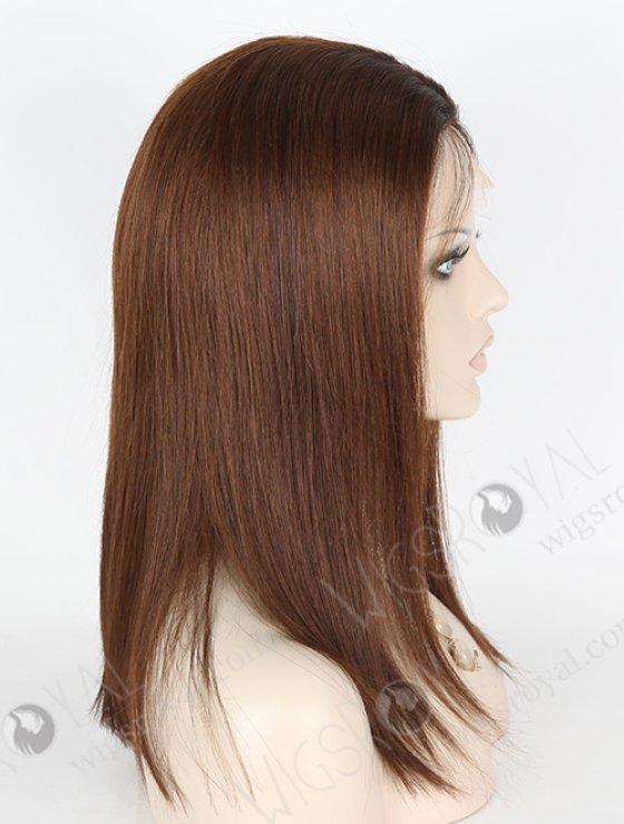 Dark Roots Medium Length Human Hair Wig WR-GR-007-7958
