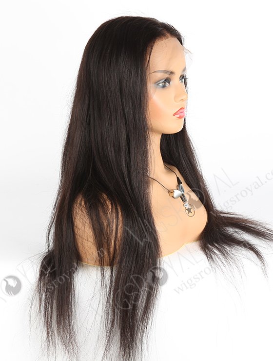 In Stock Indian Remy Hair 24" Straight Natural Color Full Lace Wig FLW-01695-7795