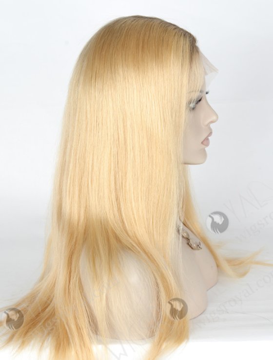 Hot Selling T9#/24# Color 18''Chinese Virgin Straight Silk Top Full Lace Wig WR-ST-046-7717