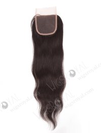 In Stock Chinese Virgin Hair 18" Natural Straight Natural Color Top Closure STC-296