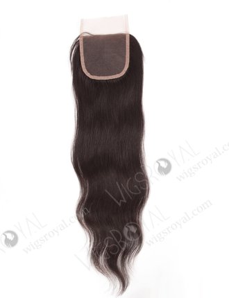 In Stock Chinese Virgin Hair 18" Natural Straight Natural Color Top Closure STC-296