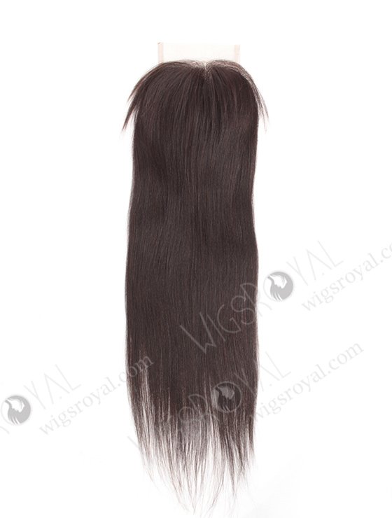 In Stock Indian Remy Hair 18" Yaki Straight Natural Color Top Closure STC-309-8049