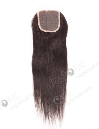 In Stock Indian Remy Hair 18" Yaki Straight Natural Color Top Closure STC-309