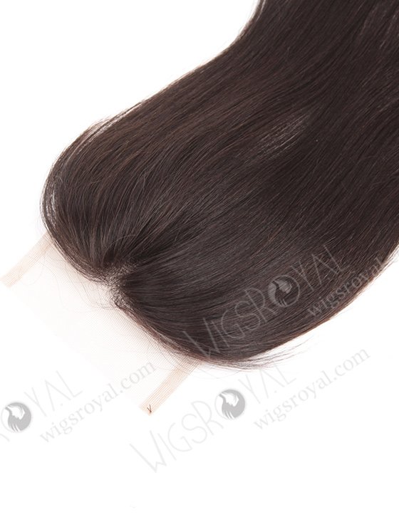 In Stock Indian Remy Hair 18" Yaki Straight Natural Color Top Closure STC-309-8052