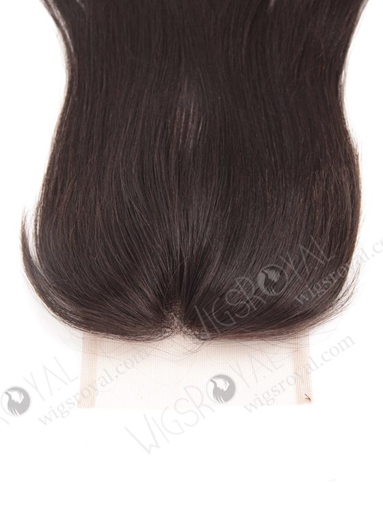 In Stock Indian Remy Hair 18" Yaki Straight Natural Color Top Closure STC-309-8053