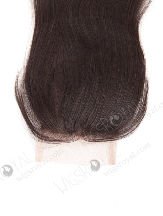In Stock Chinese Virgin Hair 12" Natural Straight Natural Color Top Closure STC-293-8087