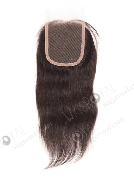 In Stock Indian Remy Hair 10" Straight Natural Color Top Closure STC-219-8063