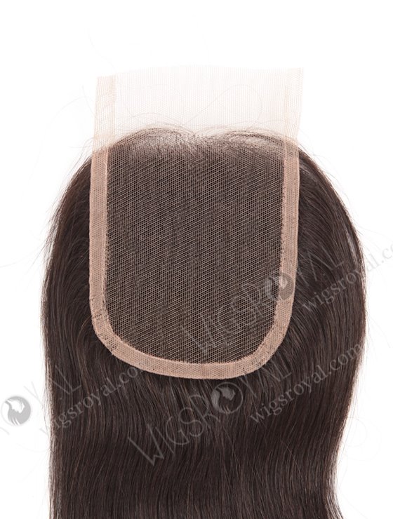 In Stock Indian Remy Hair 10" Straight Natural Color Top Closure STC-219-8064