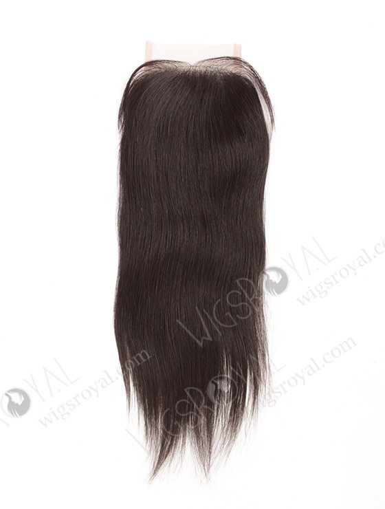 In Stock Indian Remy Hair 12" Straight Natural Color Top Closure STC-65-8070