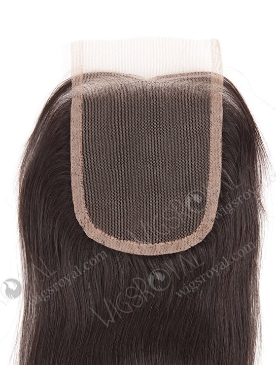 In Stock Indian Remy Hair 12" Straight Natural Color Top Closure STC-65-8072