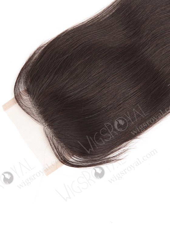 In Stock Indian Remy Hair 12" Straight Natural Color Top Closure STC-65-8071