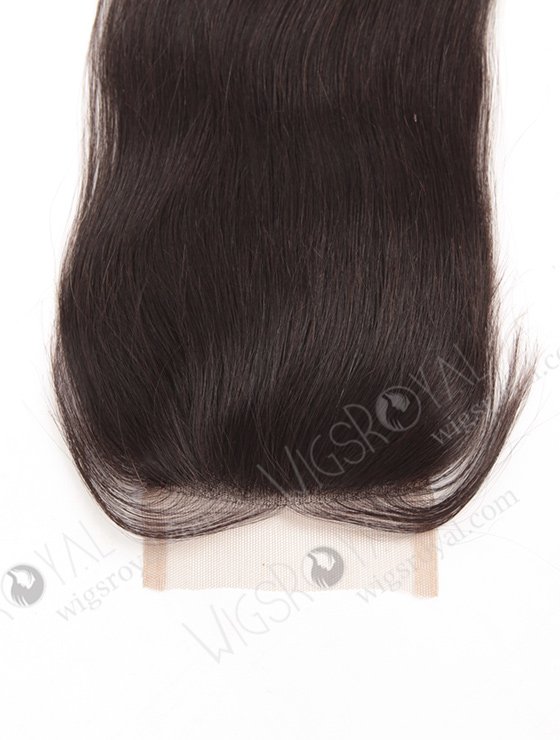 In Stock Indian Remy Hair 12" Straight Natural Color Top Closure STC-65-8073