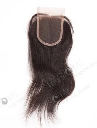 In Stock Chinese Virgin Hair 10" Natural Straight Natural Color Top Closure STC-292