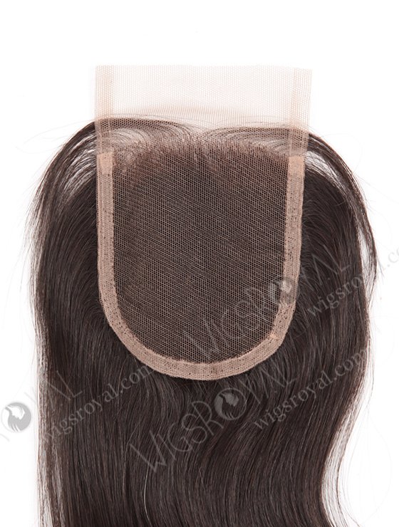 In Stock Chinese Virgin Hair 10" Natural Straight Natural Color Top Closure STC-292-8077