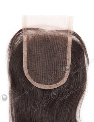 In Stock Chinese Virgin Hair 10" Natural Straight Natural Color Top Closure STC-292