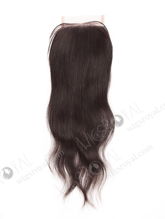 In Stock Chinese Virgin Hair 14" Natural Straight Natural Color Top Closure STC-294-8090