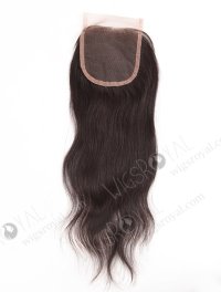 In Stock Chinese Virgin Hair 14" Natural Straight Natural Color Top Closure STC-294