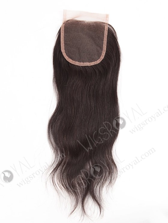In Stock Chinese Virgin Hair 14" Natural Straight Natural Color Top Closure STC-294-8091