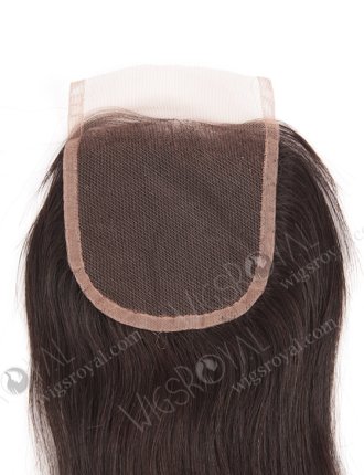 In Stock Chinese Virgin Hair 14" Natural Straight Natural Color Top Closure STC-294