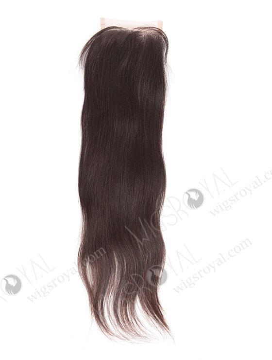 In Stock Chinese Virgin Hair 16" Natural Straight Natural Color Top Closure STC-295-8098