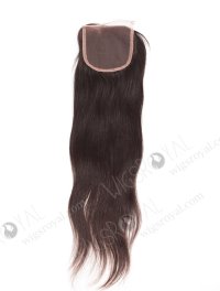 In Stock Chinese Virgin Hair 16" Natural Straight Natural Color Top Closure STC-295
