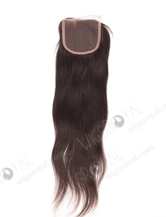 In Stock Chinese Virgin Hair 16" Natural Straight Natural Color Top Closure STC-295