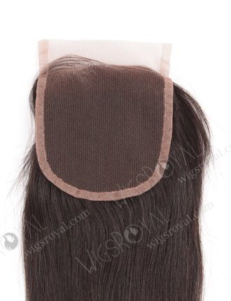 In Stock Chinese Virgin Hair 16" Natural Straight Natural Color Top Closure STC-295