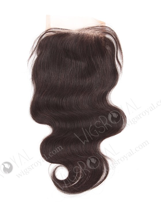 In Stock Chinese Virgin Hair 12" Body Wave Natural Color Top Closure STC-306-8136