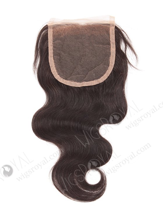 In Stock Chinese Virgin Hair 14" Body Wave Natural Color Top Closure STC-298-8142