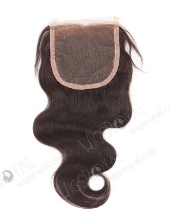 In Stock Chinese Virgin Hair 12" Body Wave Natural Color Top Closure STC-306