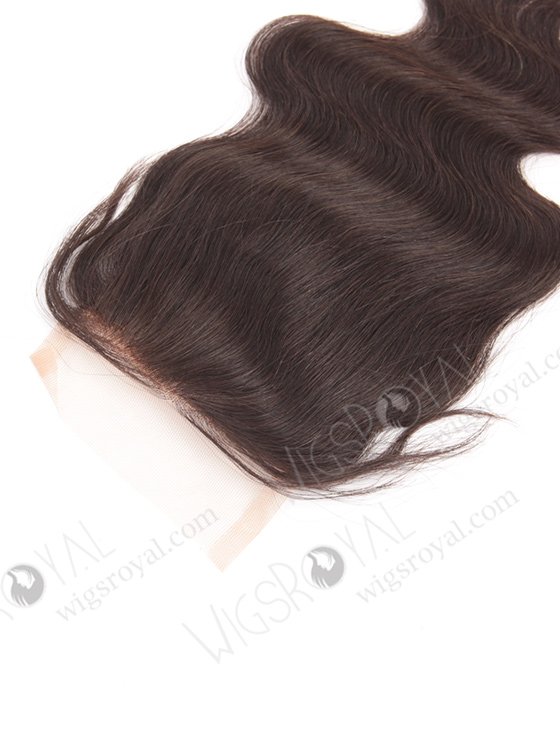 In Stock Chinese Virgin Hair 12" Body Wave Natural Color Top Closure STC-306-8138