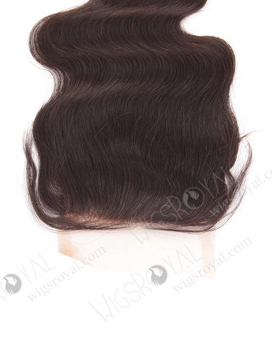 In Stock Chinese Virgin Hair 12" Body Wave Natural Color Top Closure STC-306-8137