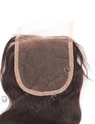 In Stock Chinese Virgin Hair 12" Body Wave Natural Color Top Closure STC-306