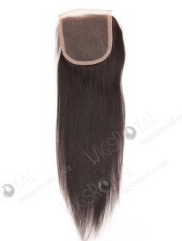 In Stock Chinese Virgin Hair 14" Yaki Natural Color Top Closure STC-297