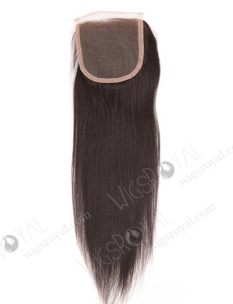 In Stock Chinese Virgin Hair 14" Yaki Natural Color Top Closure STC-297