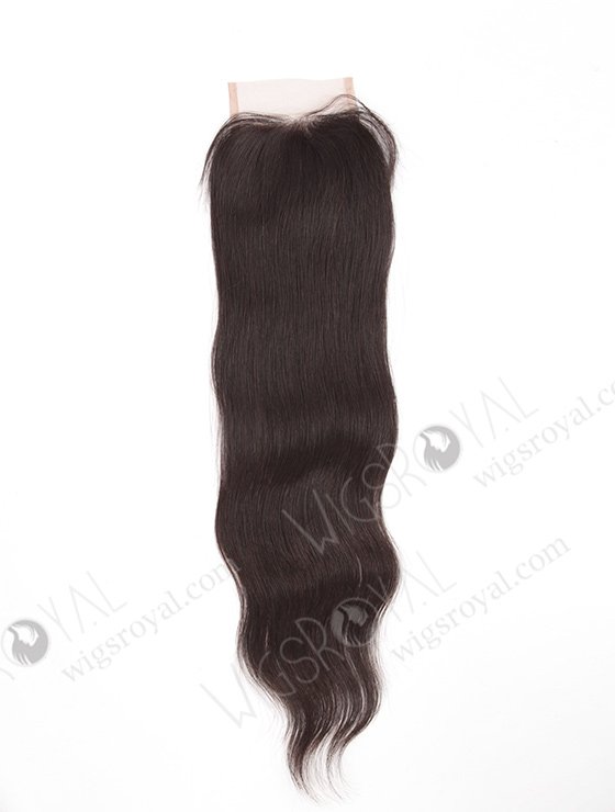 In Stock Chinese Virgin Hair 18" Natural Straight Natural Color Top Closure STC-296-8104