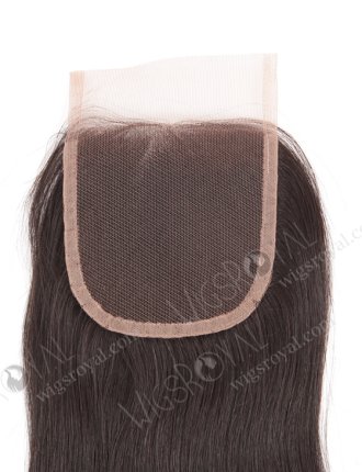 In Stock Chinese Virgin Hair 18" Natural Straight Natural Color Top Closure STC-296
