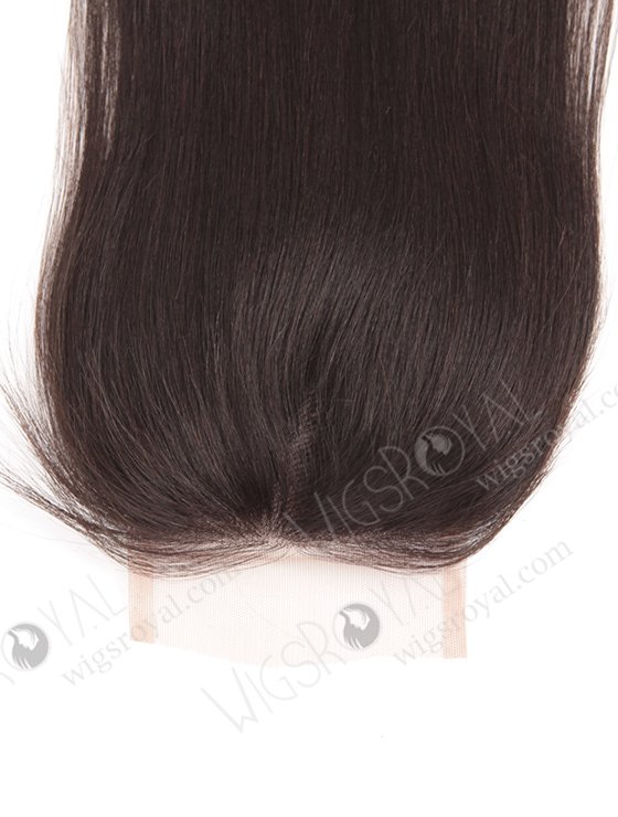In Stock Chinese Virgin Hair 16" Yaki Natural Color Top Closure STC-329-8124
