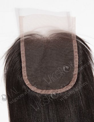 In Stock Chinese Virgin Hair 12" Yaki Natural Color Top Closure STC-328