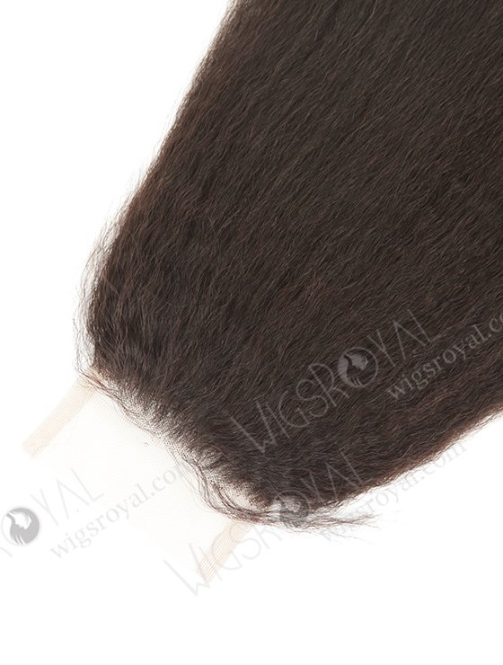 In Stock Indian Remy Hair 18" Kinky Straight Natural Color Top Closure STC-342-8058