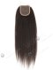 In Stock Indian Remy Hair 18" Kinky Straight Natural Color Top Closure STC-342