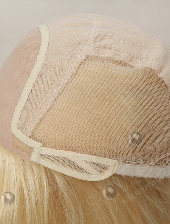 Blond Human Hair Wig with Bangs WR-GL-028-8689