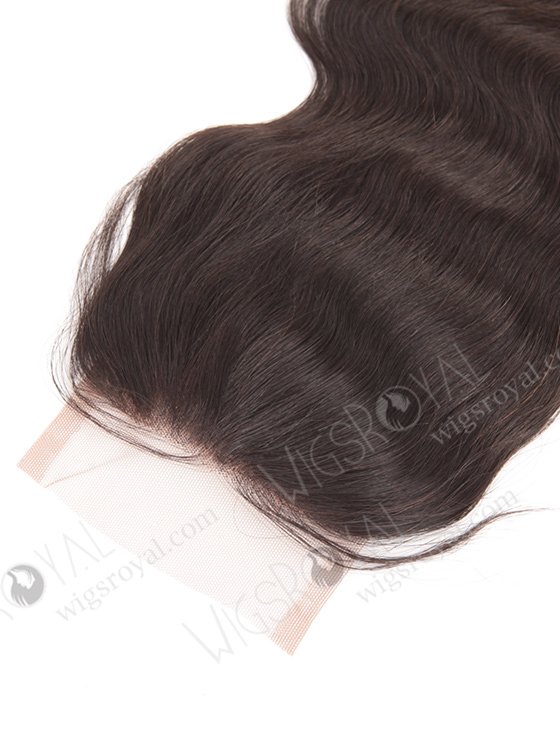 In Stock Chinese Virgin Hair 16" Body Wave Natural Color Top Closure STC-299-8276
