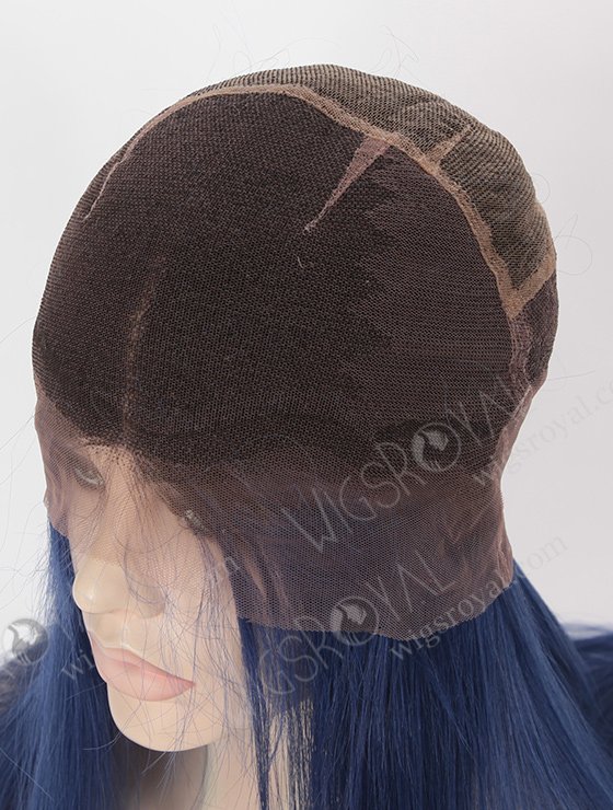 Silky Straight Long Ombre Color 1B#/Blue European Virgin Hair Wigs WR-LW-101-8360