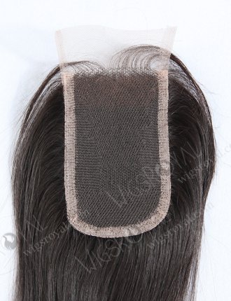 In Stock Indian Virgin Hair 10" Straight Natural Color Top Closure STC-226