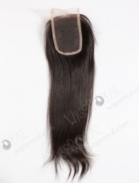 In Stock Indian Virgin Hair 16" Straight Natural Color Top Closure STC-225